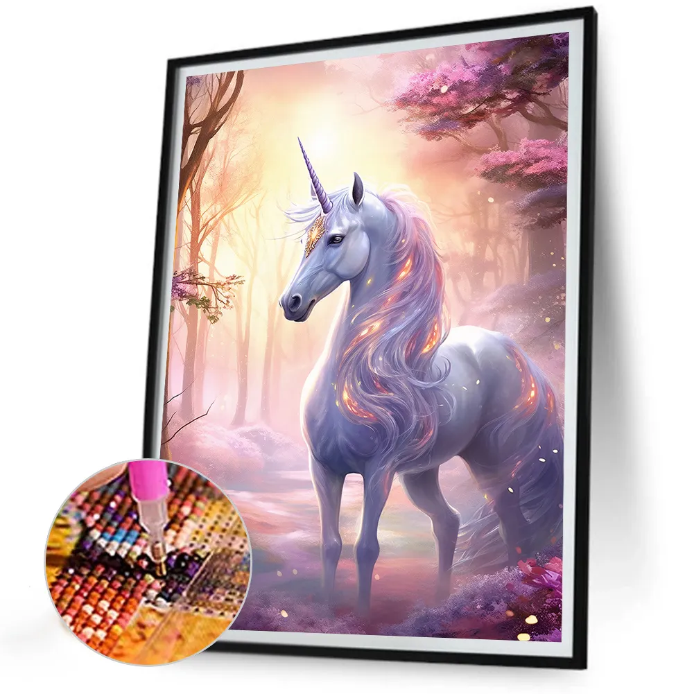 Diamond Painting - Full Round Drill - Unicorn(Canvas|30*40cm)