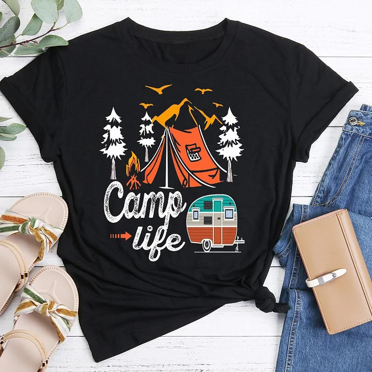 AL™  Camp life  outdoor Tees -05366-Annaletters