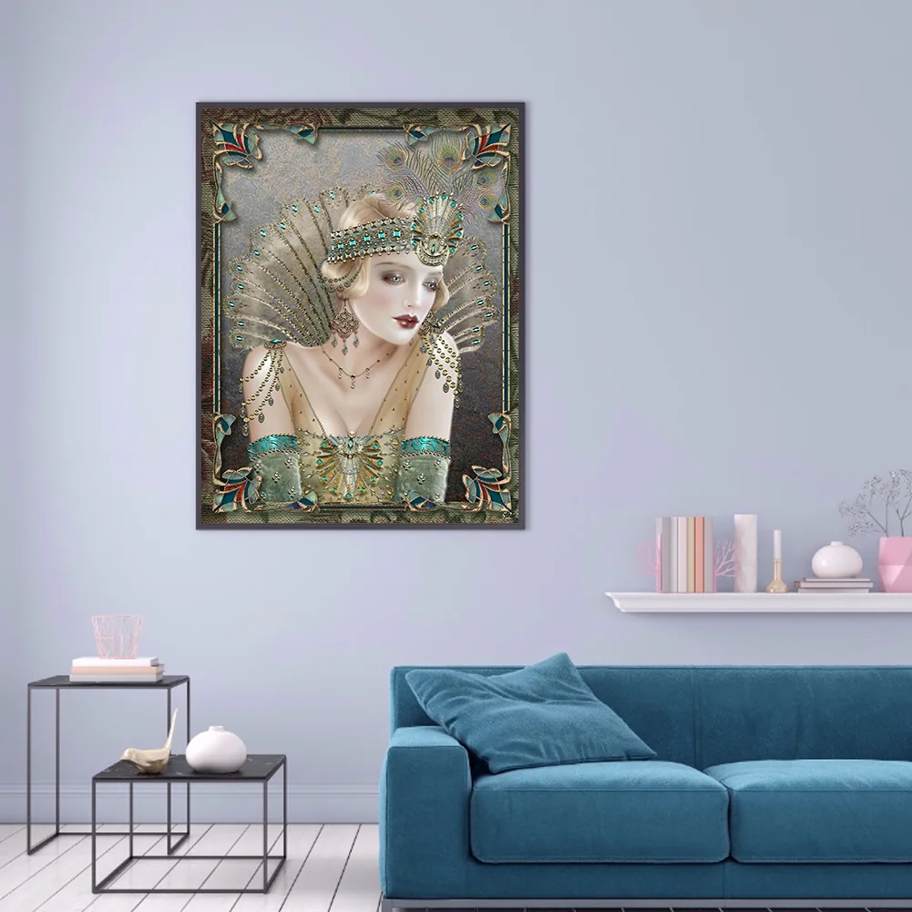 Full Round Diamond Painting 30*40cm - Sexy Lady