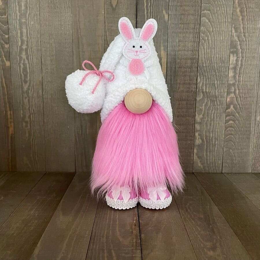 Good Luck Bunny Gnome--Tiered Tray Gnome