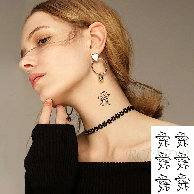 Waterproof Temporary Tattoo Sticker Believe freedom heart miss English letter alphabet tatto flash tatoo fake tattoos for girl