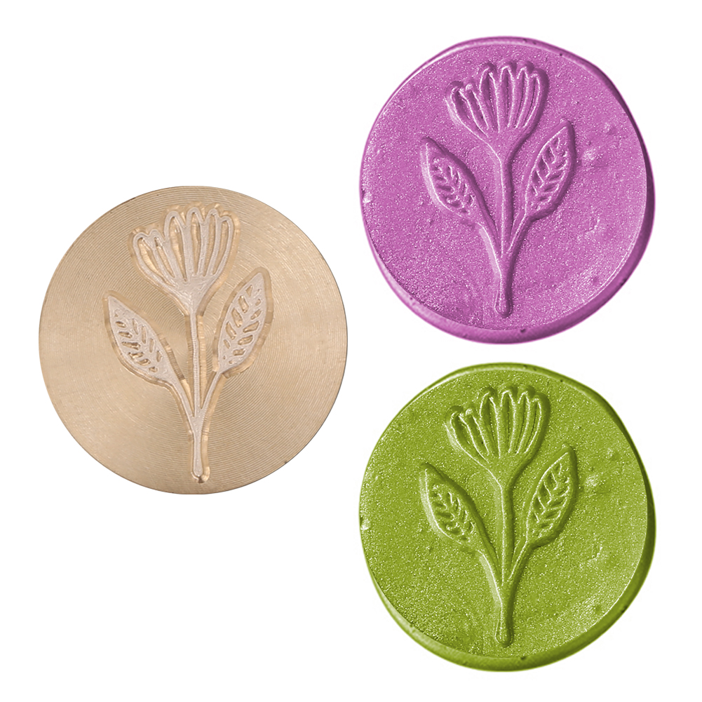 

25MM Flower Sealing Wax Stamp Head Plant Flower Series, 501 Original