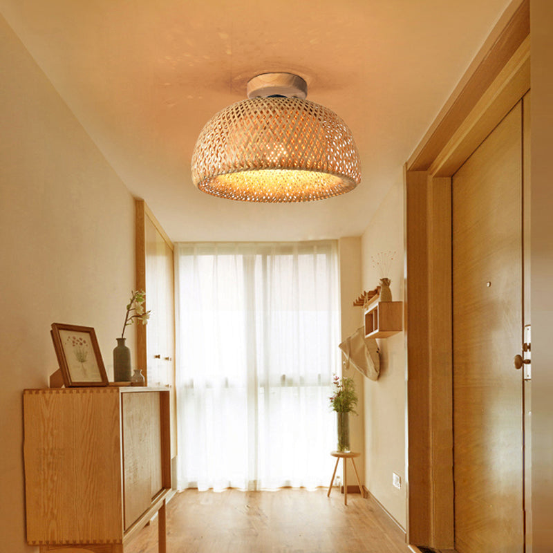 Bamboo Pendant Light Handmade Lamp Shade