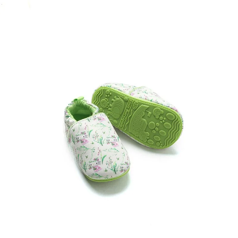 Christmas Gift Baby Shoes Adorable Infant Slippers Toddler Baby Boy Girl Knit Crib Shoes Cute Cartoon Anti-slip Prewalker Baby Slippers