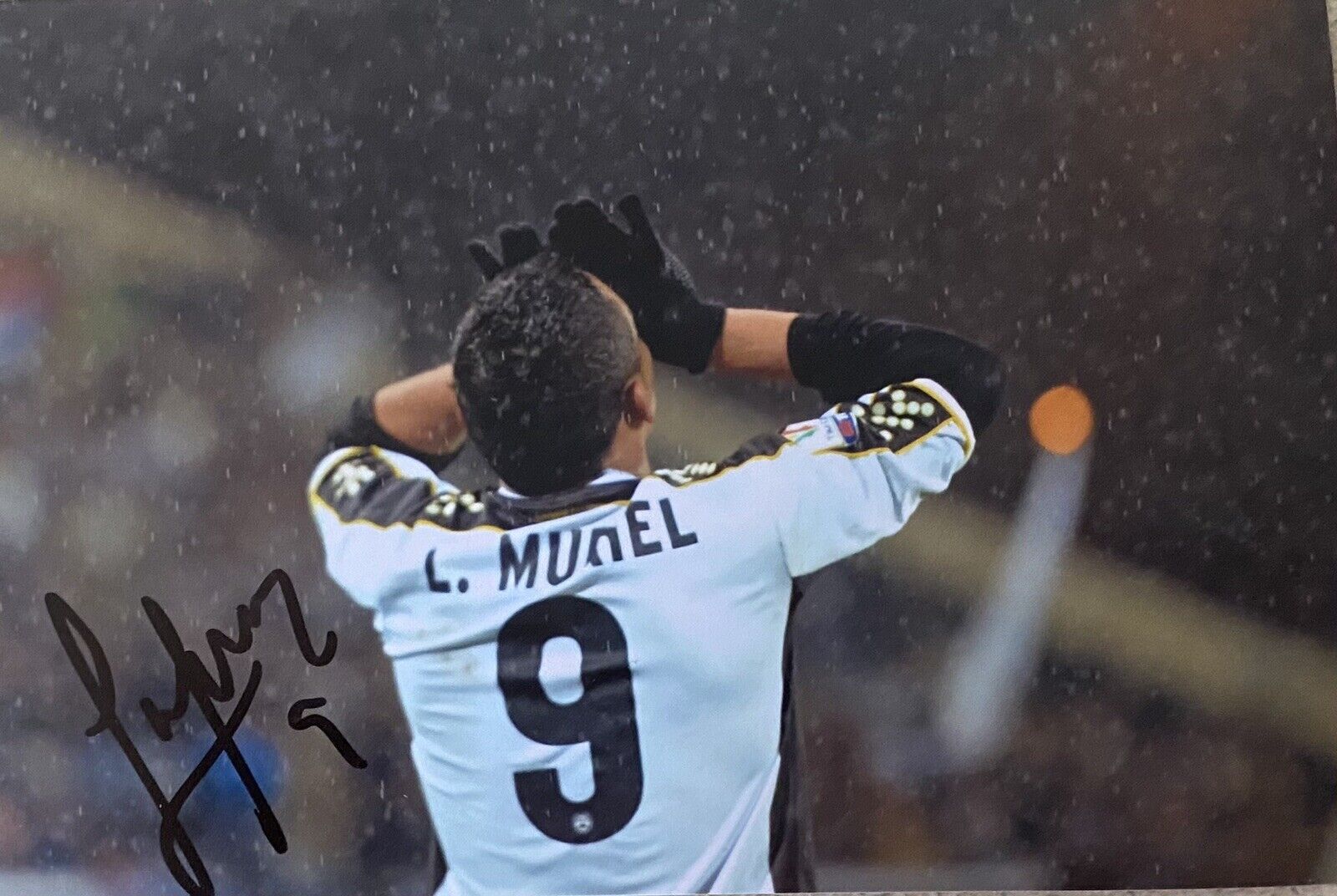 Luis Muriel Genuine Hand Signed Udinese Calcio 6X4 Photo Poster painting, See Proof