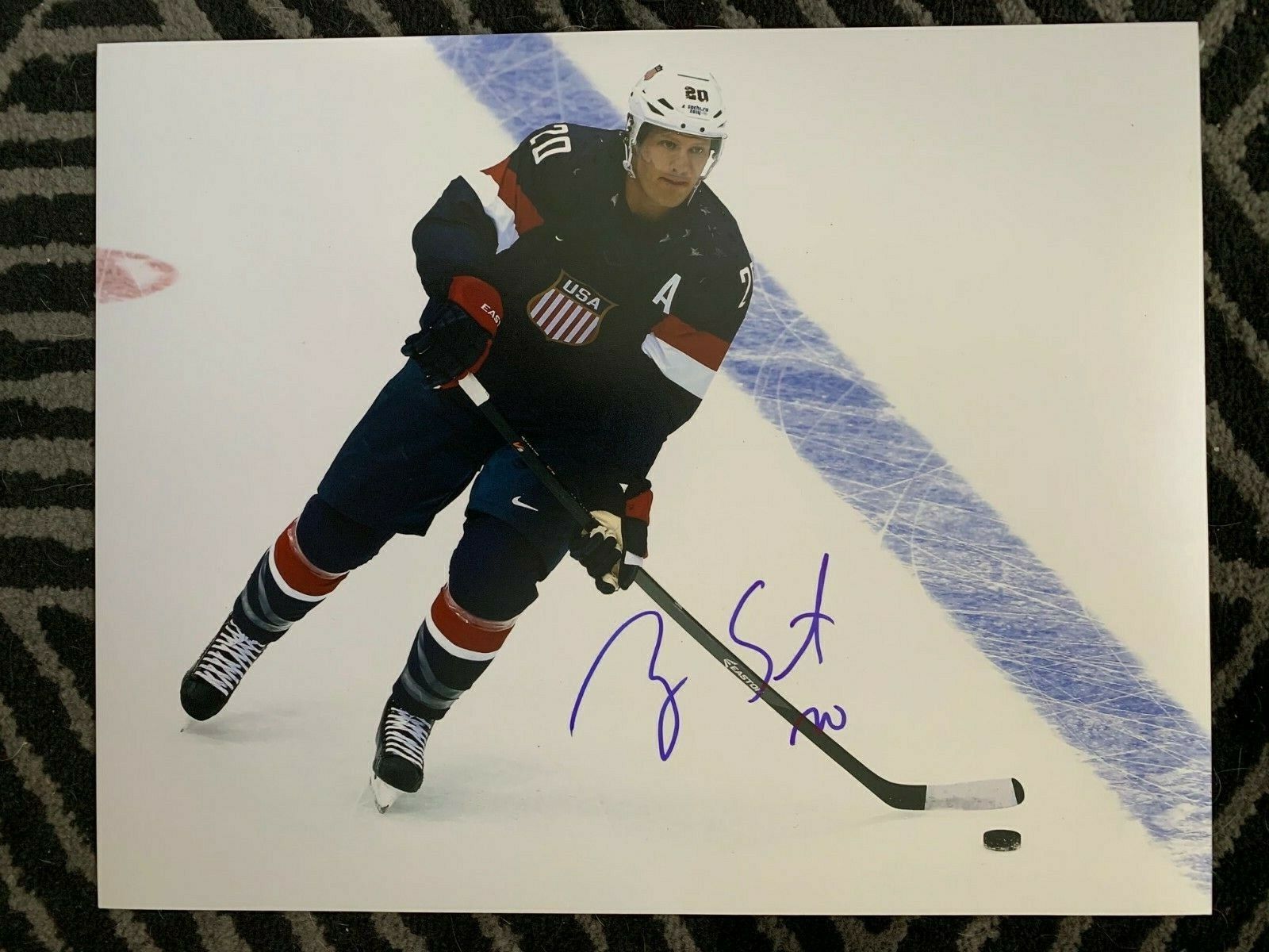 Team USA Ryan Suter Signed Autographed 11x14 Photo Poster painting COA #1