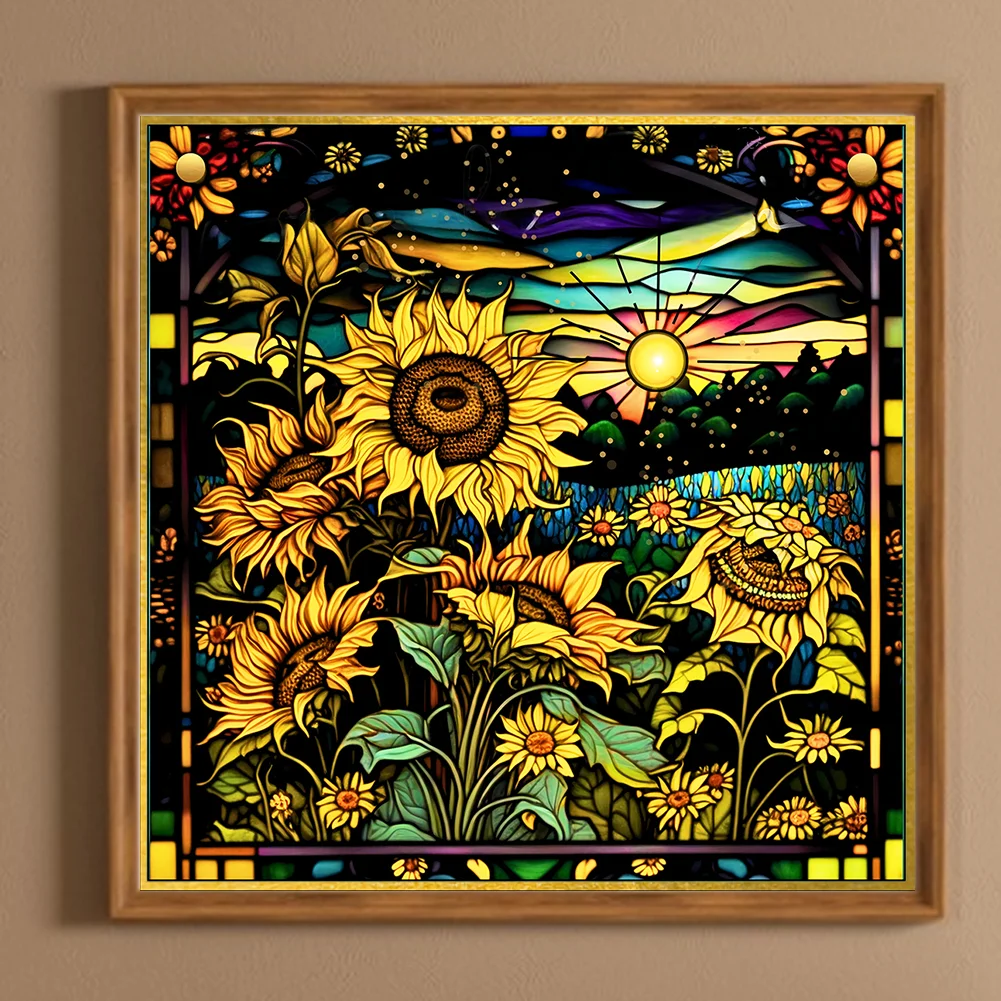 Diamond Painting - Full Round Drill - Sunflower(Canvas|30*30cm)