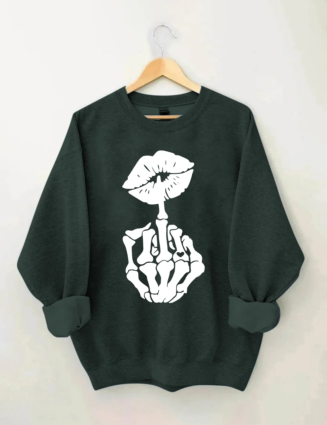 Skeleton Hand And Lips Sweatshirt