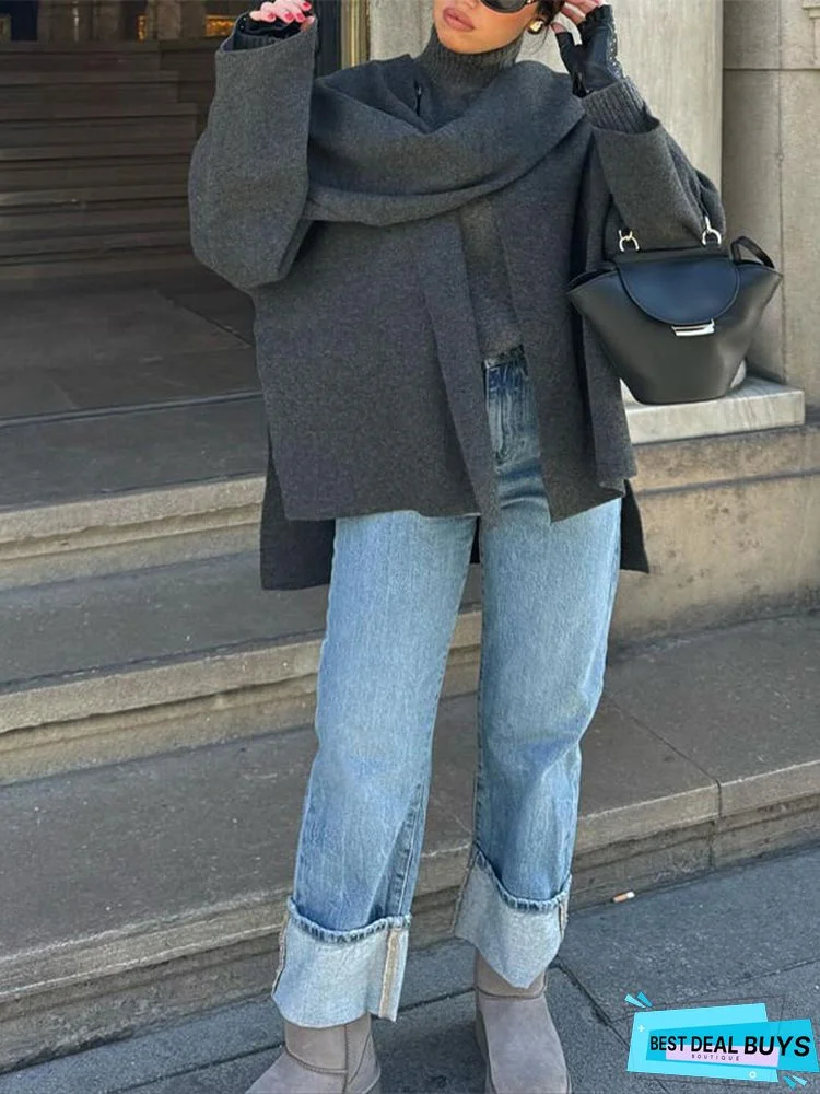 Long Sleeve Casual Sweater Tops