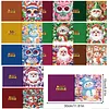 12Pcs Diamond Painting Owl Santa Claus Greeting Card Set with Envelope