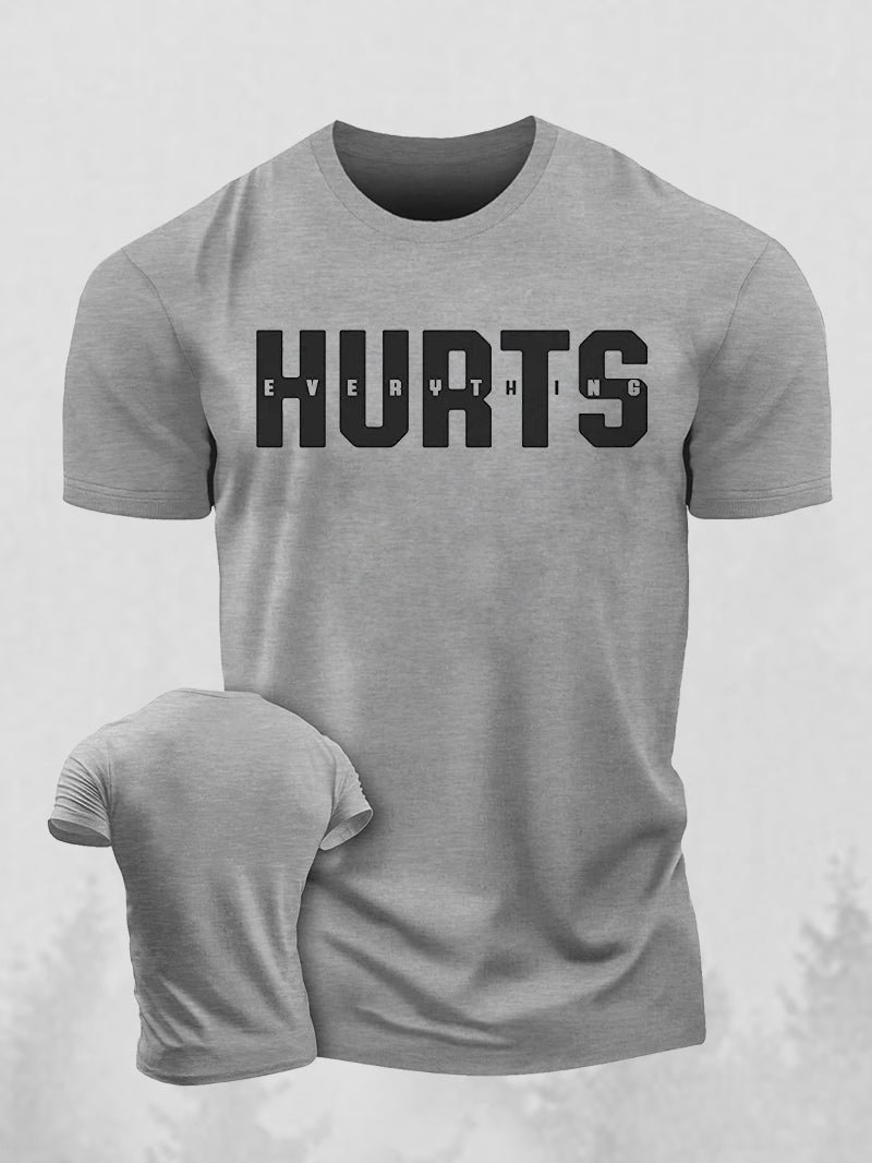 Men's Fitness Hurt the Body Short-Sleeved Shirt in  mildstyles