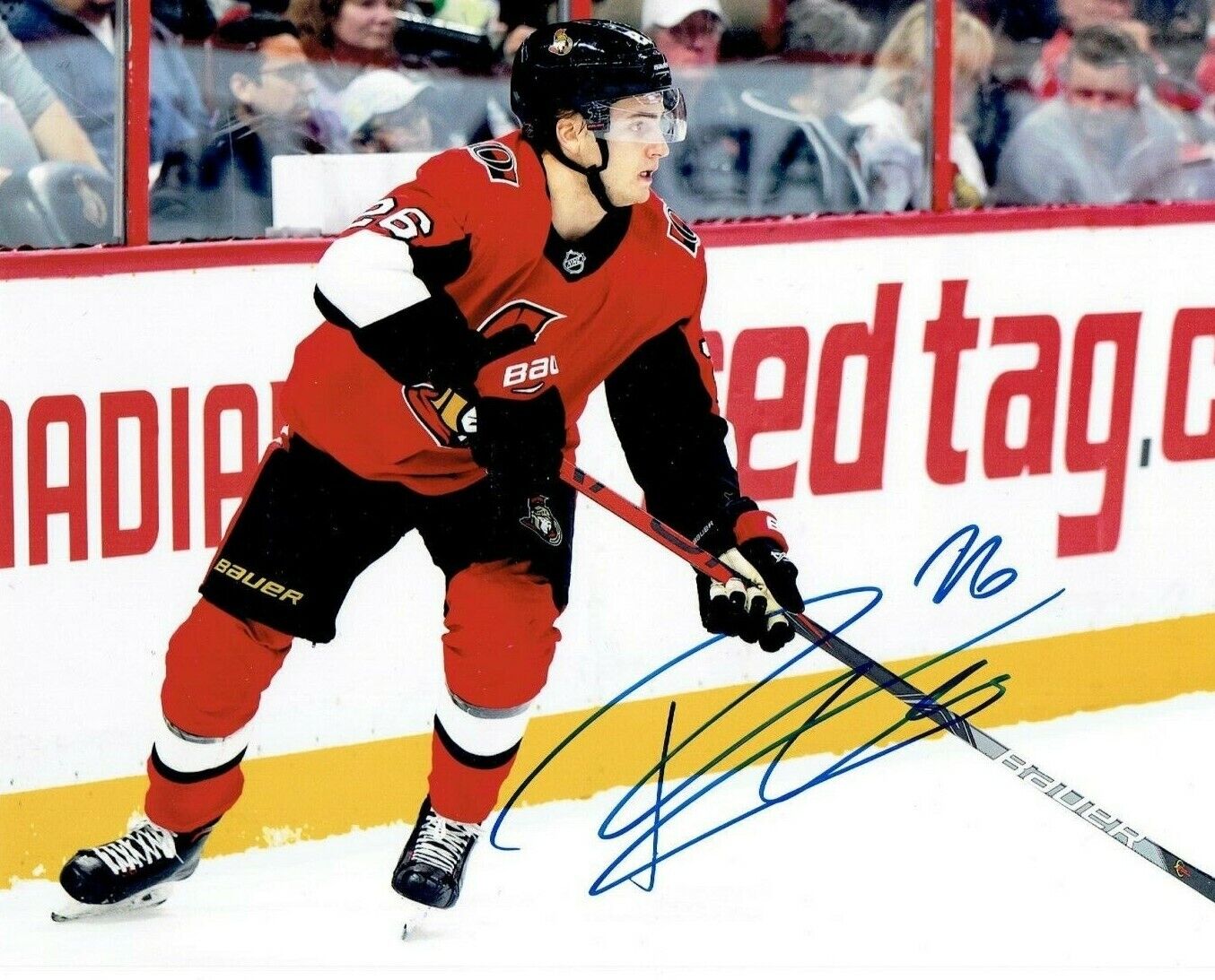 ERIK BRANNSTROM autographed SIGNED OTTAWA SENATORS 8x10 Photo Poster painting