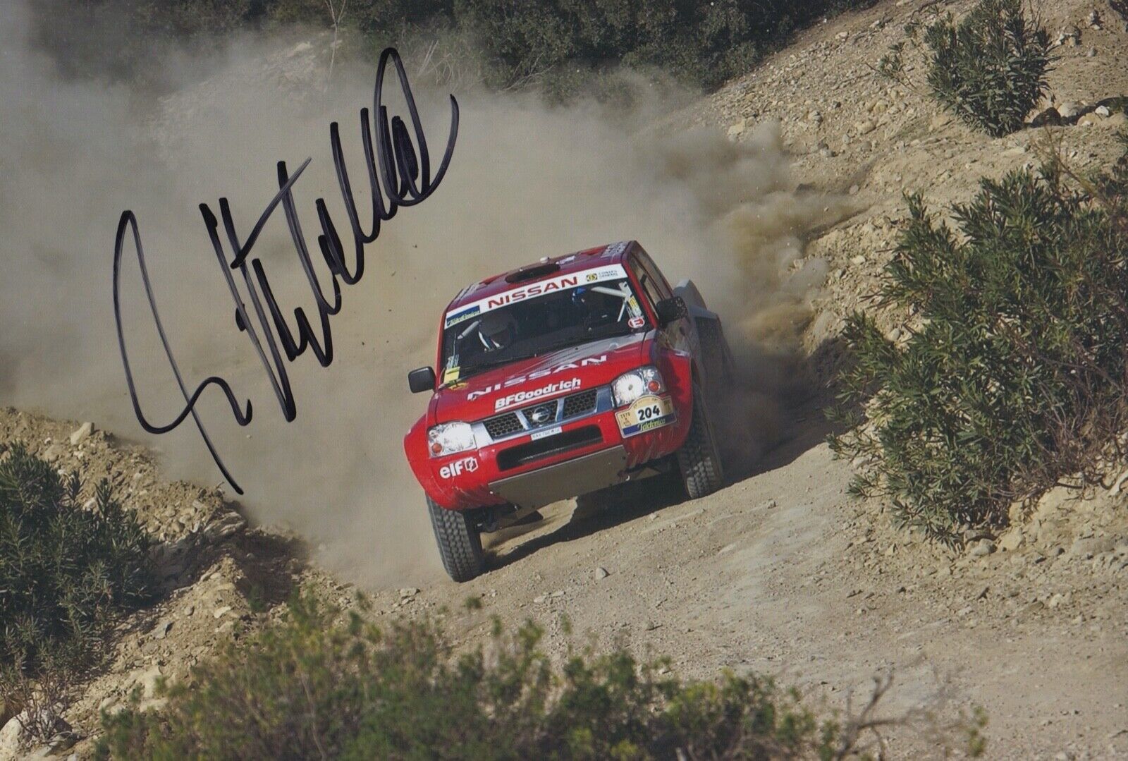 Ari Vatanen Hand Signed 12x8 Photo Poster painting Rally Autograph Mitsubishi