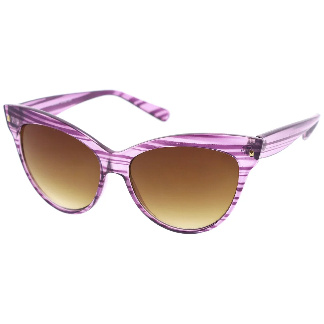 Women's Mod Oversize Horn Rimmed Cat Eye glasses 52mm