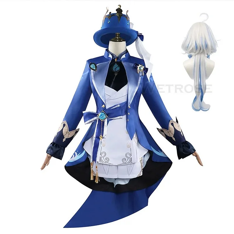 【Wetrose】In Stock Furina Focalors N Cosplay Costume Genshin Impact Ousia Pneuma Furiina Hydro God Archon Set Halloween