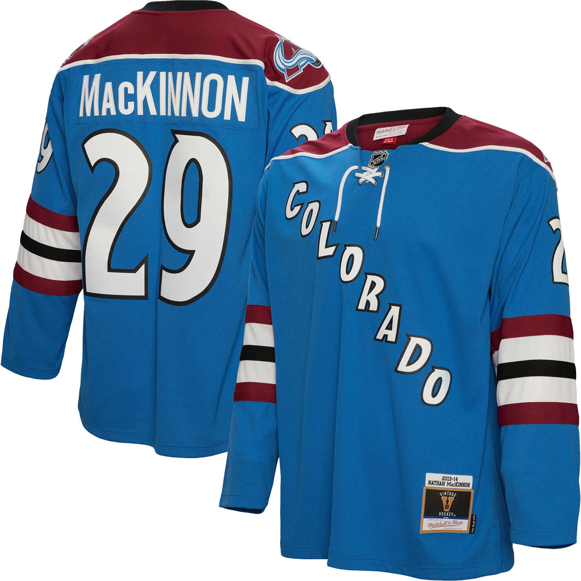Nathan MacKinnon Colorado Avalanche Mitchell & Ness Big & Tall 2013 Blue Line   Jersey – Blue mysite