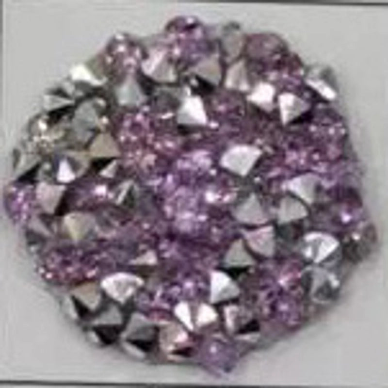 Retro Crystal Stick-on Round Double-sided Portable Mini Mirror