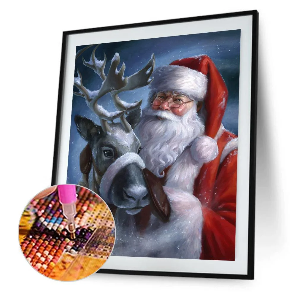 Diamond Painting - Full Round Drill - Santa Claus
