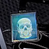 [Holographic Skull] Naked Eye 3D Stereoscopic Ornaments Creative Necklace Pendant Art Collection