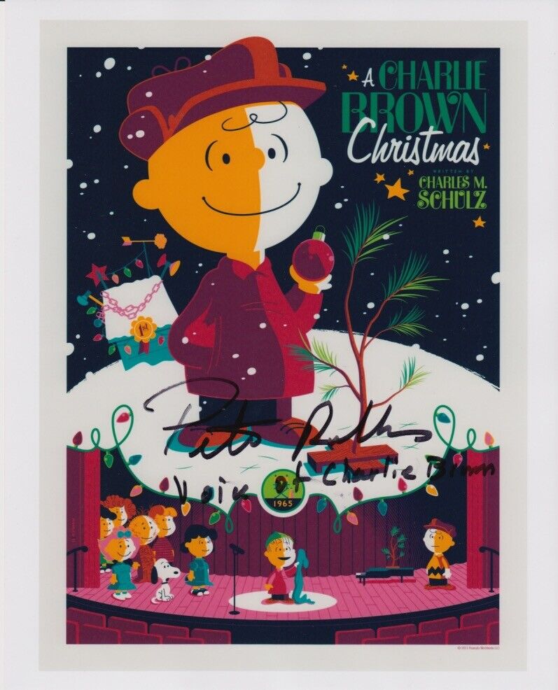 Peter Robbins (A Charlie Brown Christmas) signed 8x10 Photo Poster painting