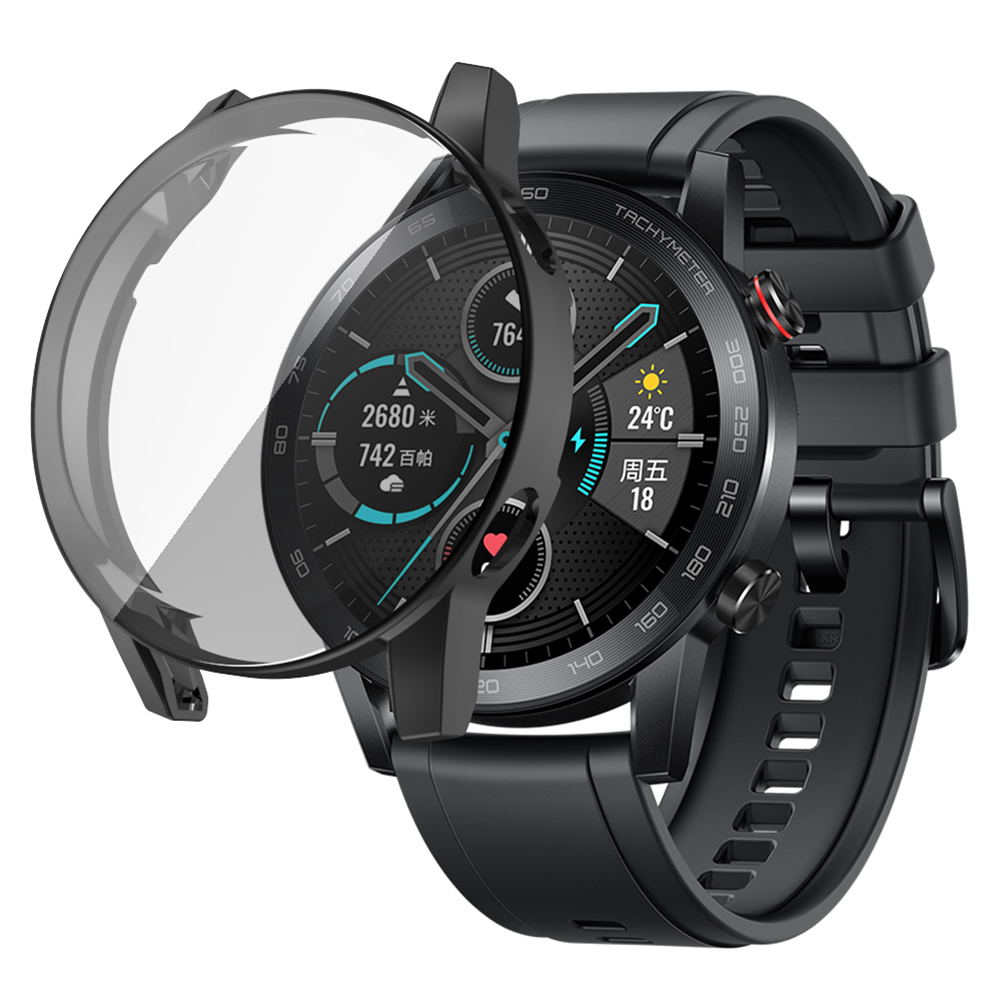 

TPU Case Cover for HONOR MagicWatch 2 46mm Smart Watch Soft Frame Shell, Black, 501 Original