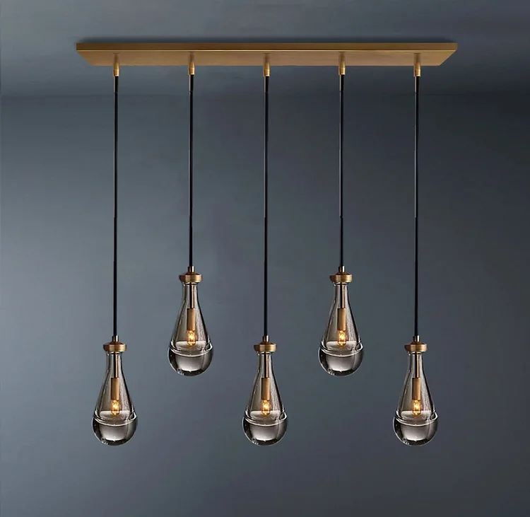 Rain Linear Cord Chandelier 5-Lights Vjlight