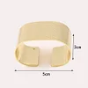 Golden Flat Oval Catering Napkin Ring