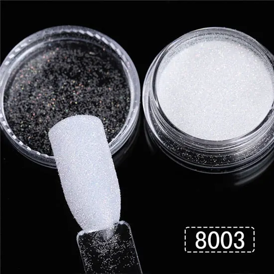 1 Box Gold Sliver Pink Mirror Nail Powder Glitter Sequins Nail Art Gel Polishing Chrome Flakes Pigment Dust Decorations