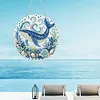 Whale DIY Rhinestone Diamond Painting Pendant 25x25cm Double Sided