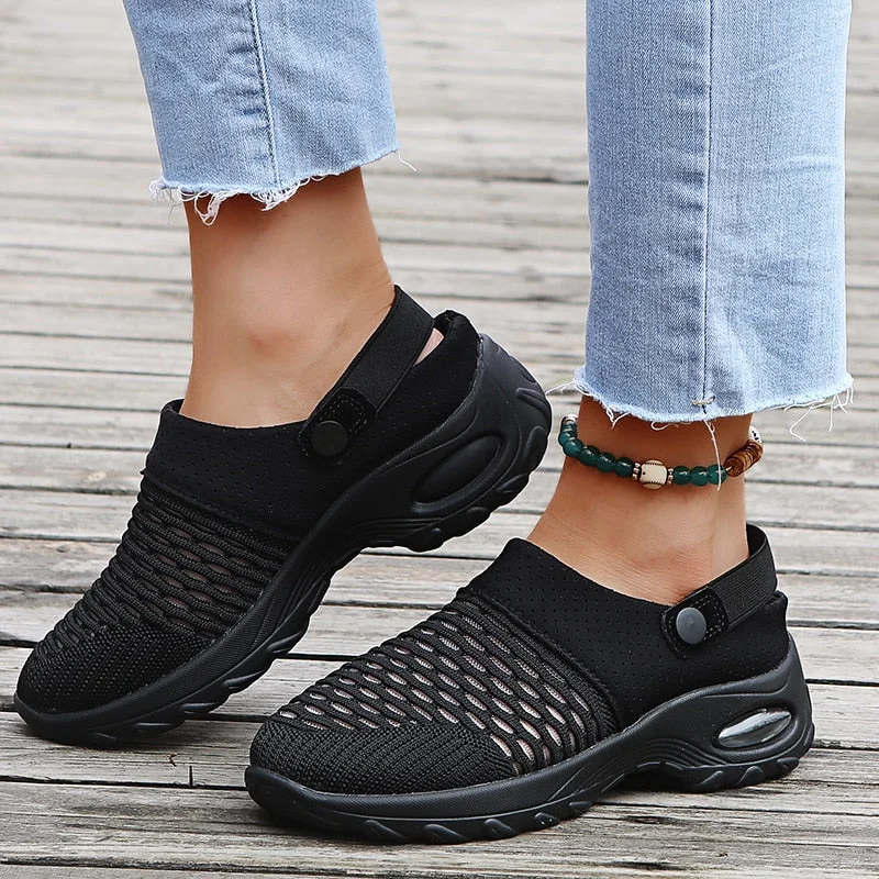 Women Clogs Platform Sanitary Clogs Woman Sandals Mesh Women's Sandal Summer Causal Beach Clogs Wear Sandalias Zapatillas Mujer