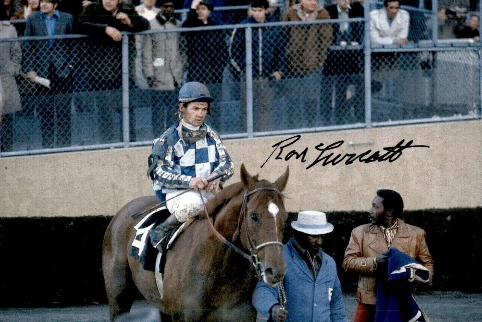 Ron Turcotte SIGNED autographed 4x6 Photo Poster painting TRIPLE CROWN SECRETARIAT JOCKEY HOF #3