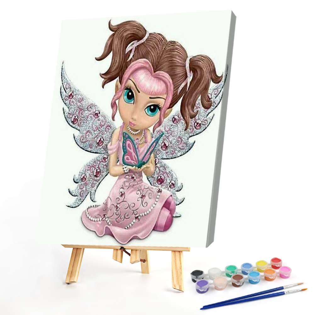 

40*50CM - Paint By Numbers - Butterfly Doll, 501 Original