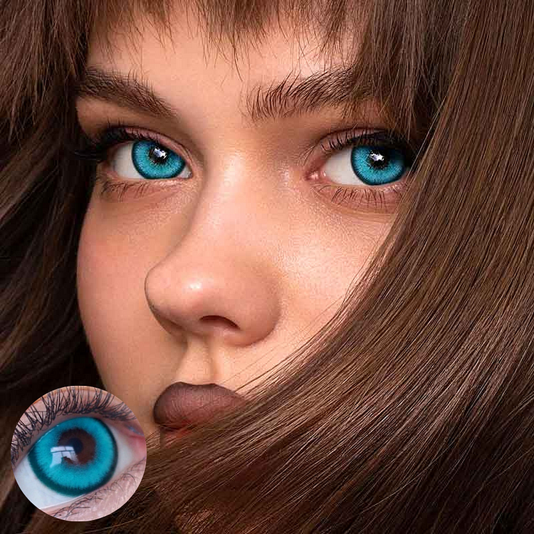 【NEW】Doya Cyan Blue Colored Contact Lenses