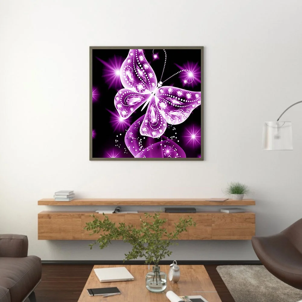 Diamond Painting - Full Round Drill - Butterfly(30*30cm)
