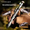 Titaner Titanium Alloy Heavy-Duty Mecha Tactical Black Technology Pen Tool Fidget Spinner