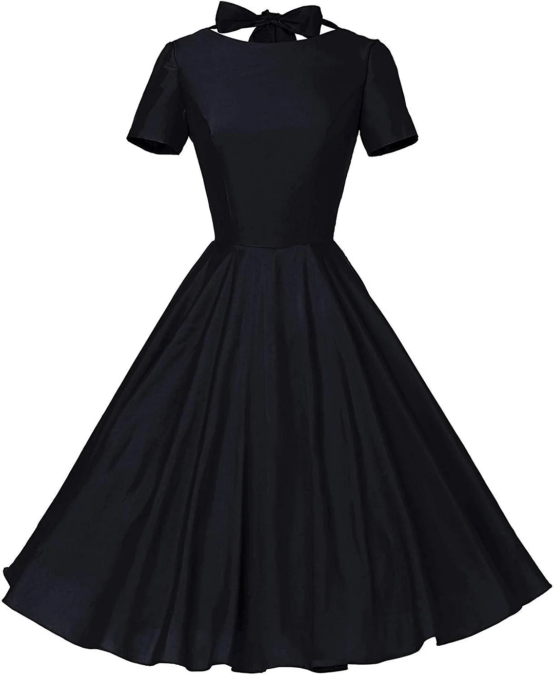 1950s Dress Womens Vintage Retro Party Swing Dress Rockabillty Stretchy Dress