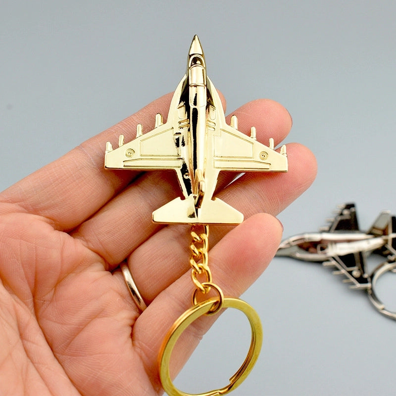 Elegant Minimalist Airplane Zinc Alloy Unisex Women’s Keychain