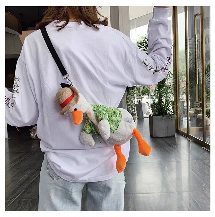 Cute Plush Duck&Dog Shoulder Bag