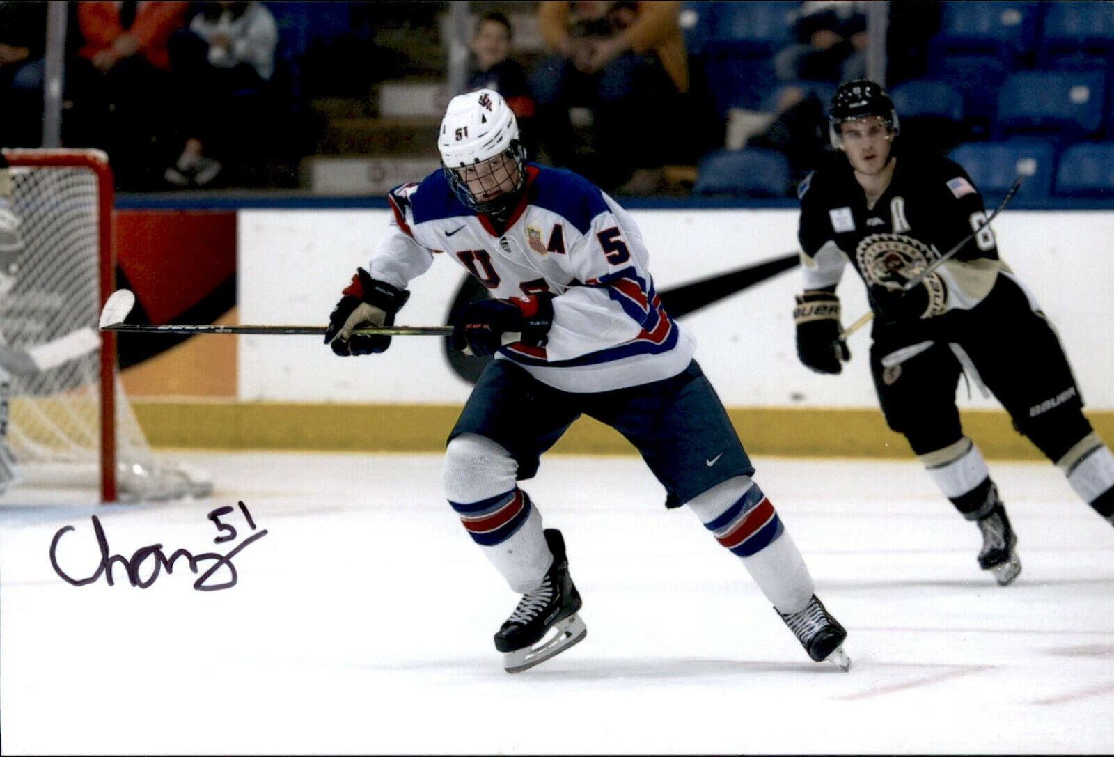 Chaz Lucius SIGNED autographed 4x6 Photo Poster painting TEAM USA / WINNIPEG JETS #2