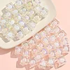 12mm Flashing Crystal Acrylic Square Beads DIY Jewelry