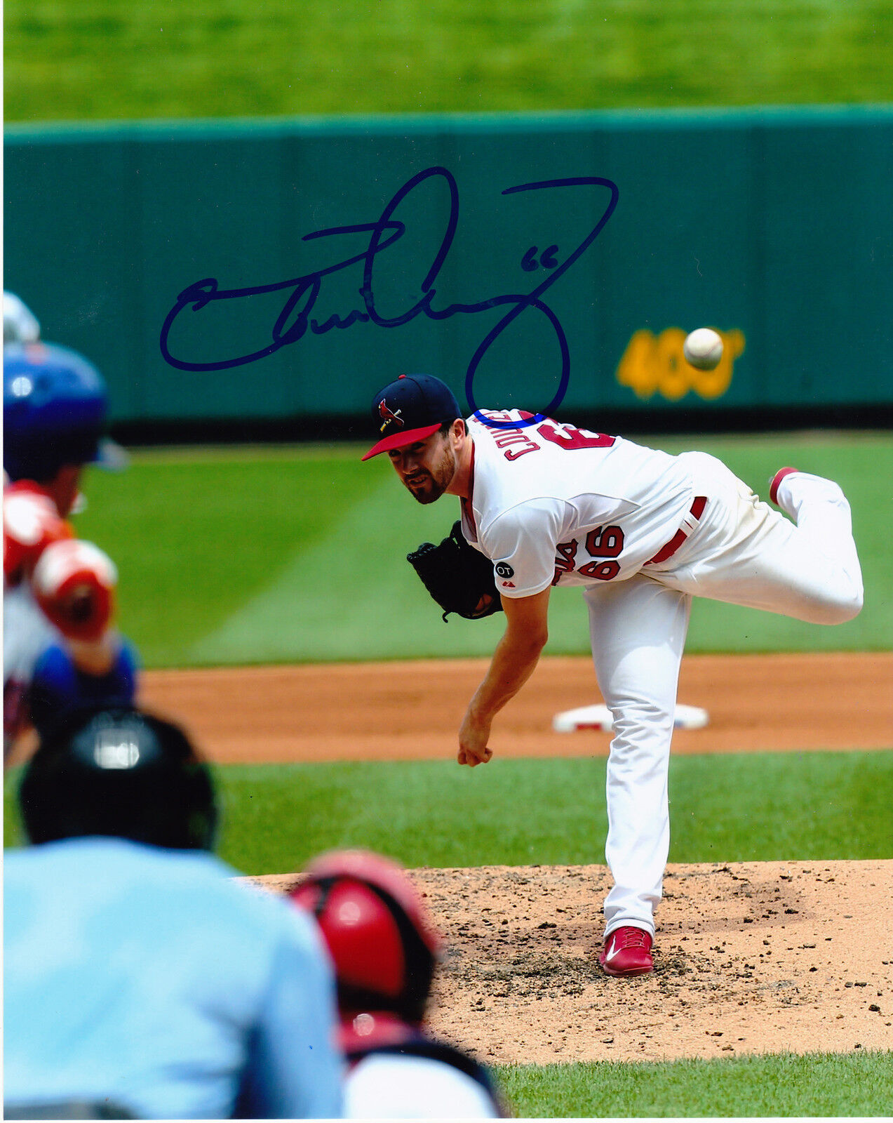 TIM COONEY ST. LOUIS CARDINALS ACTION SIGNED 8x10