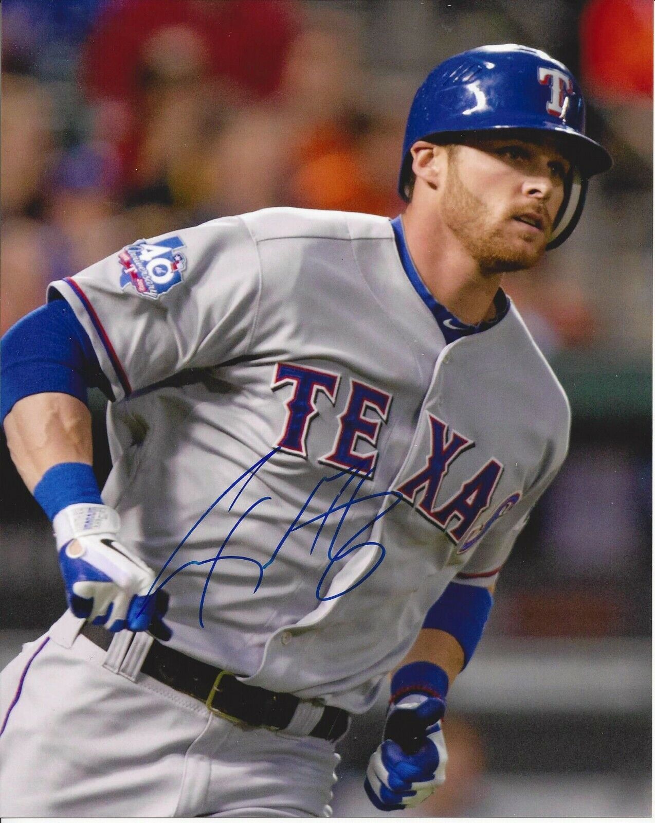 Craig Gentry autographed 8x10 Texas Rangers#S660