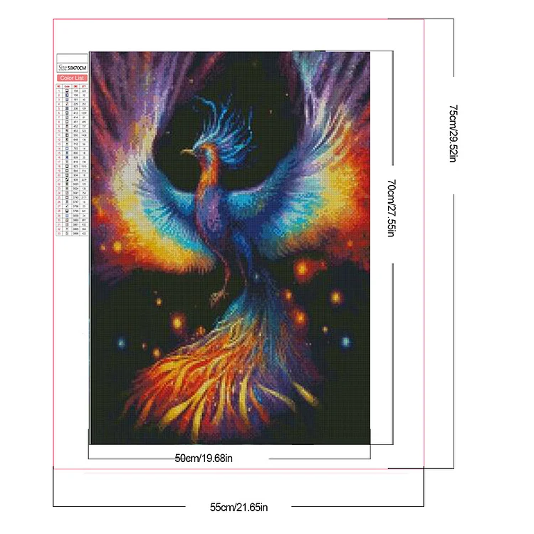 AB Diamond Painting - Full Round - Flying Dragon(55*75cm)-1088360.02