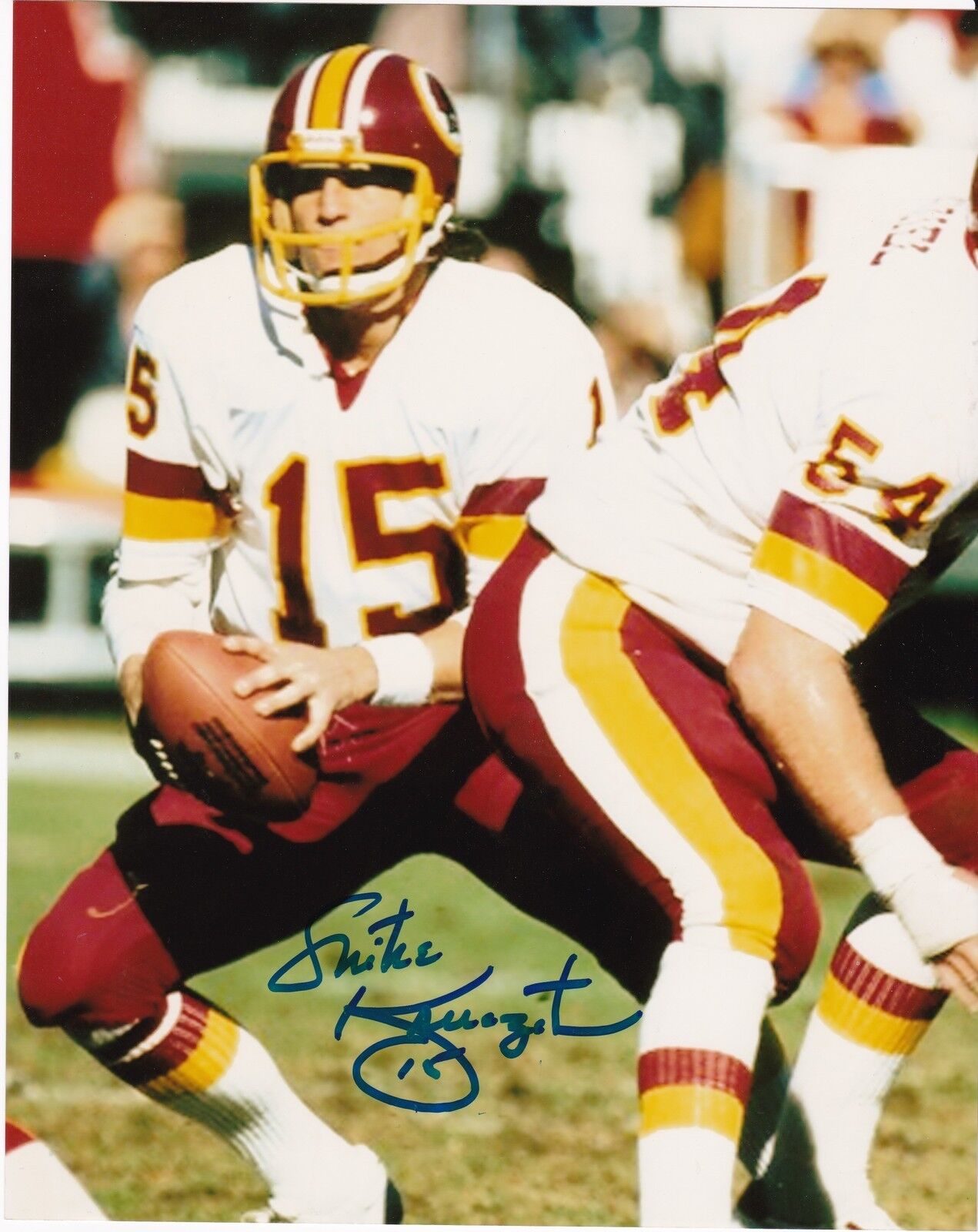 MIKE KRUCZEK WASHINGTON REDSKINS ACTION SIGNED 8x10