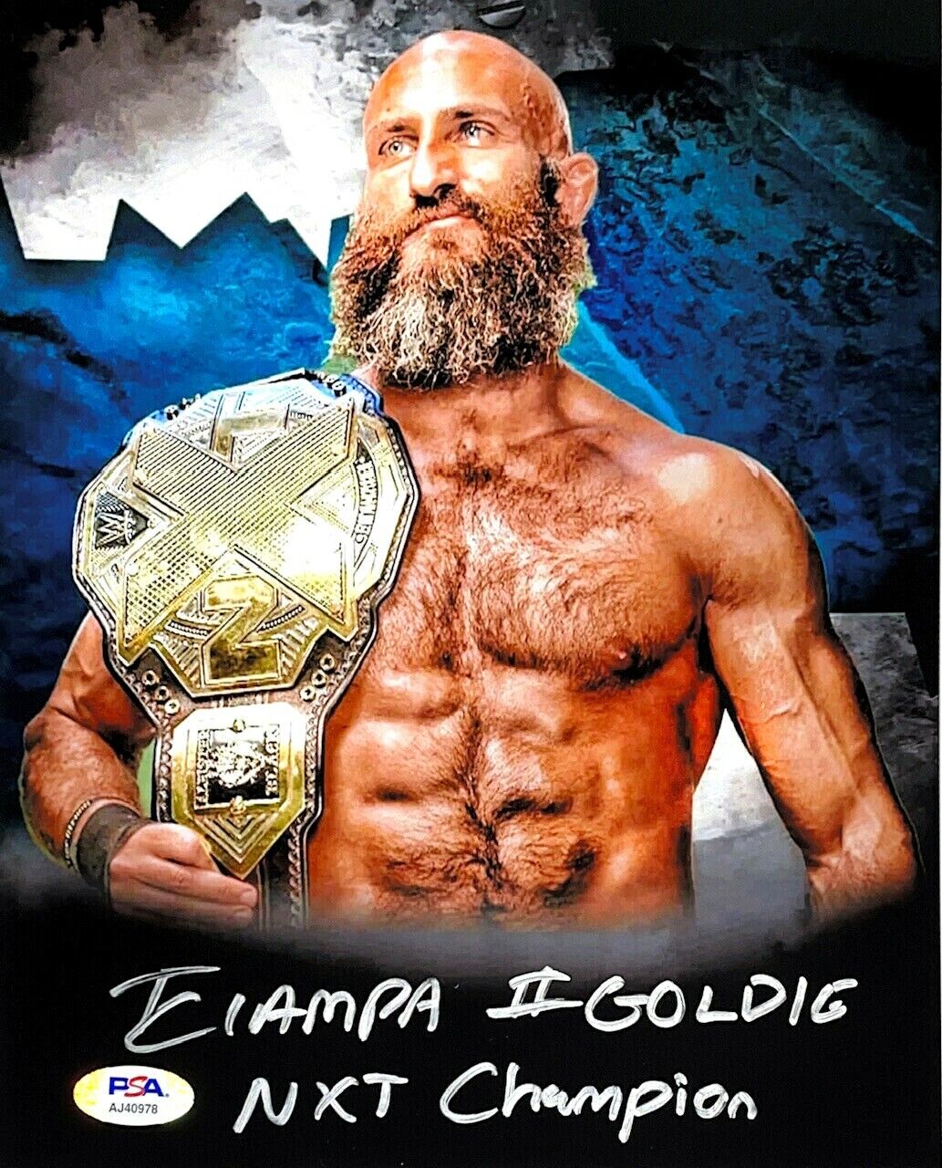 WWE TOMMASO CIAMPA HAND SIGNED AUTOGRAPHED 8X10 Photo Poster painting WITH PROOF AND PSA COA 4
