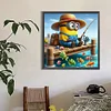 Minions Angeln - Rundbohrer Diamantmalerei - 40*40cm