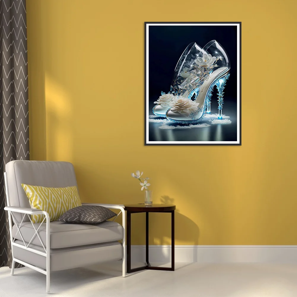Diamond Painting - Full Round Drill - Flwoer High Heels(30*40cm)