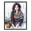 Bohemian Woman-11CT Stamped Cross Stitch 50*60cm/19.69*23.62in(Big Size)