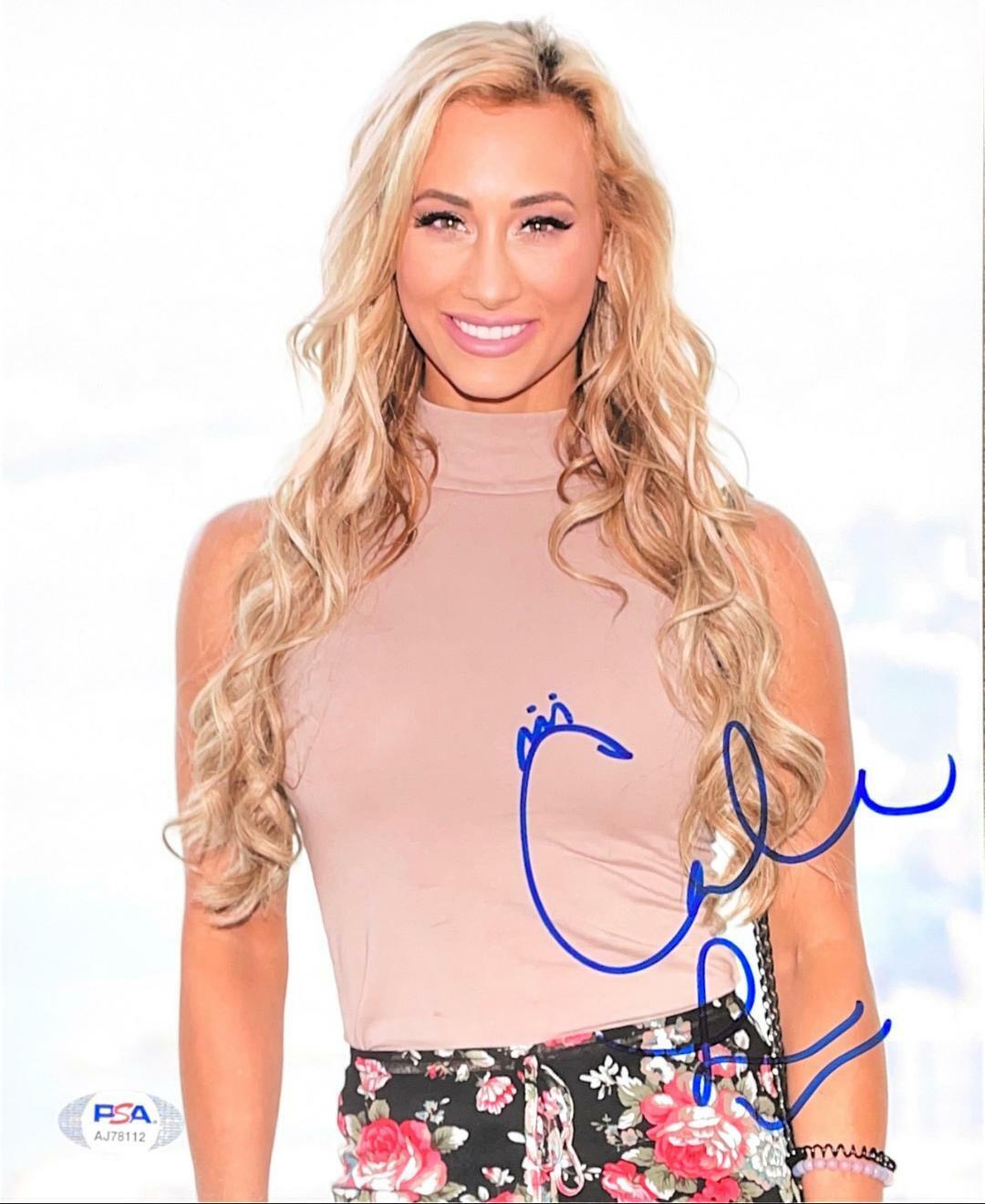 WWE CARMELLA HAND SIGNED AUTOGRAPHED 8X10 Photo Poster painting WITH PROOF AND PSA DNA COA 70