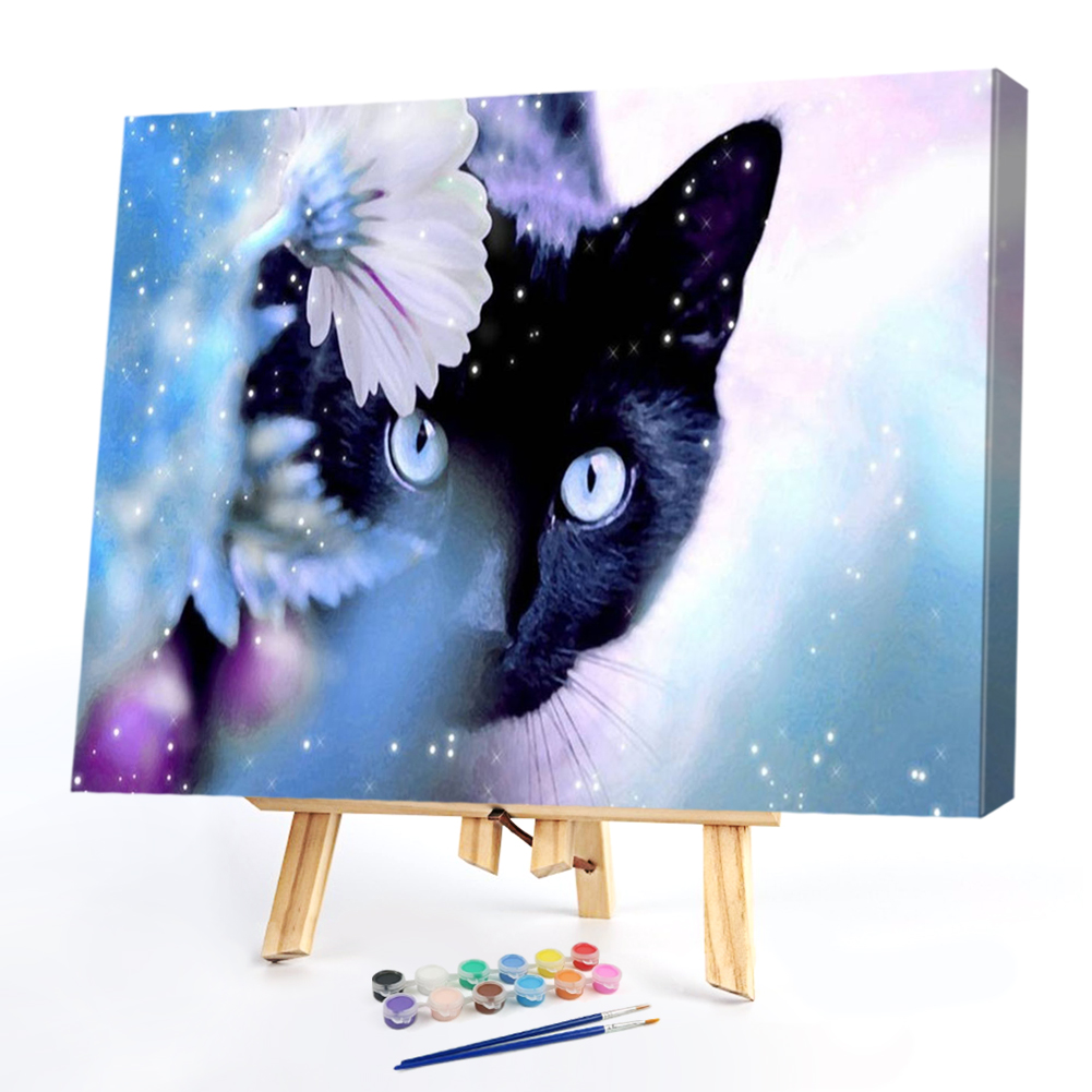 

40x50cm - Paint By Numbers Black Cat, 501 Original